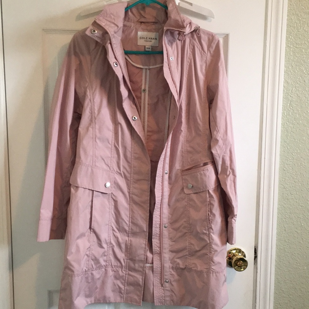 Light pink rain coat